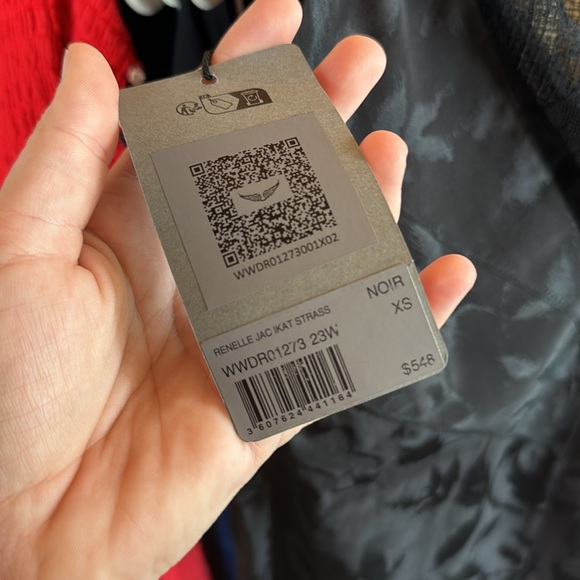 NWT Zadig & Volataire RENELLE SILK JACQUARD DRESS Mini 100% Silk Sz XS - Picture 10 of 11